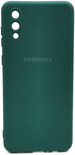 Чехол Silicone Case для Galaxy A02 темно-зеленый купить,859