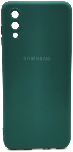 Чехол Silicone Case для Galaxy A02 темно-зеленый купить,859
