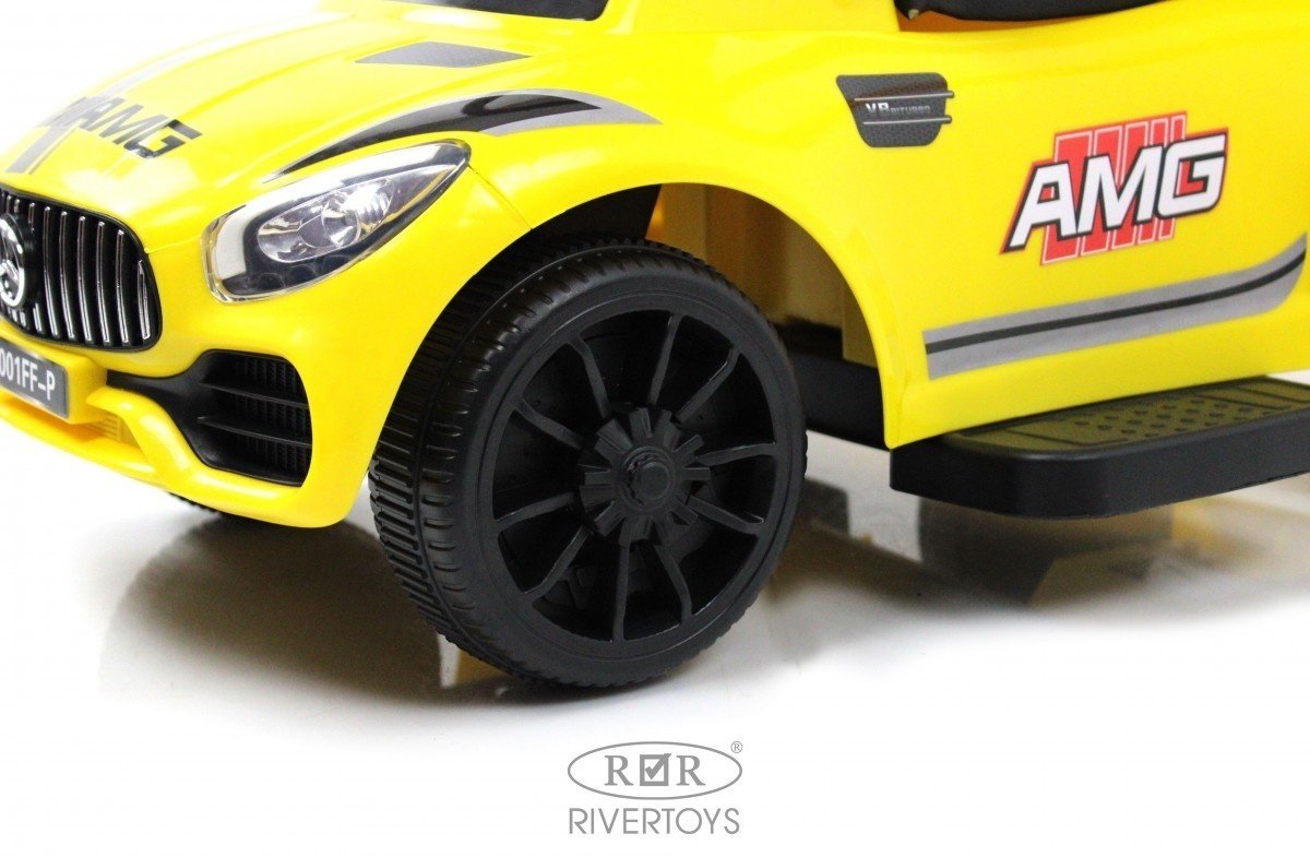 Каталка River Toys F001FF-P желтый купить,NaN