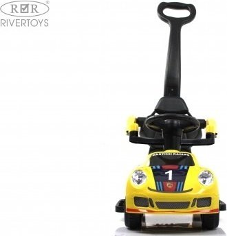 Каталка River Toys F005FF желтый