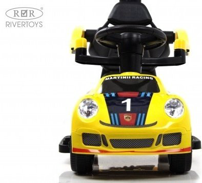 Каталка River Toys F005FF желтый купить,NaN