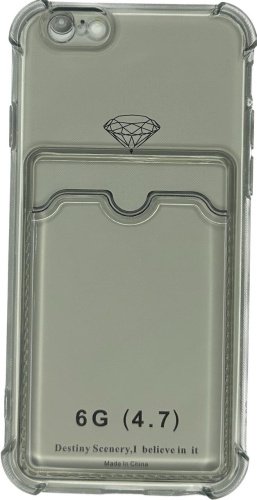 Чехол G-Case для Apple iPhone 6, iPhone 6s темно-прозрачный - ForteMarket Чехол G-Case для Apple iPhone 6, iPhone 6s темно-прозрачный купить,670