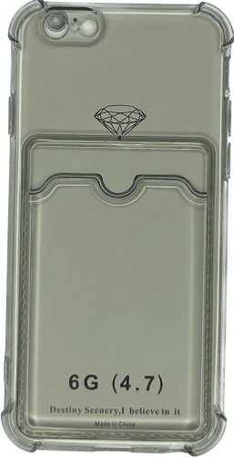 Чехол G-Case для Apple iPhone 6, iPhone 6s темно-прозрачный - ForteMarket Чехол G-Case для Apple iPhone 6, iPhone 6s темно-прозрачный купить,670