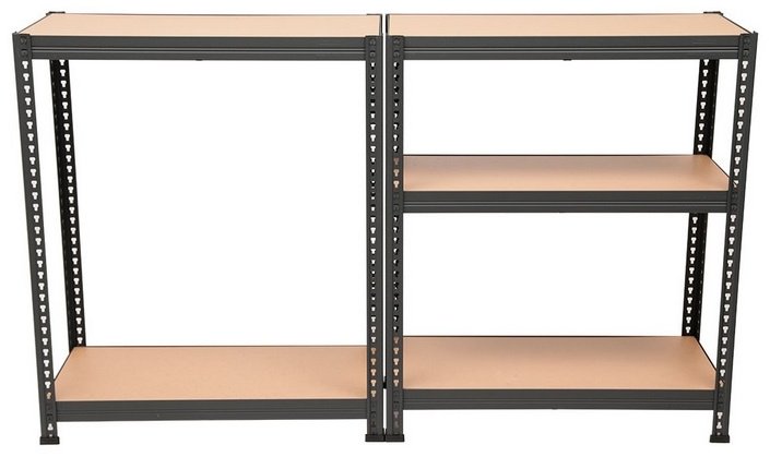 Стеллаж Промет 180KD ДВП, металл, 120x40x180.3, бежевый