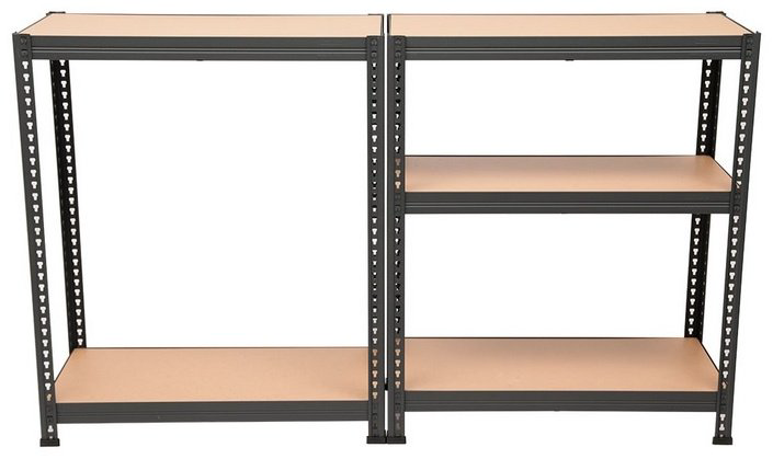 Стеллаж Промет 180KD ДВП, металл, 120x40x180.3, бежевый купить,57800
