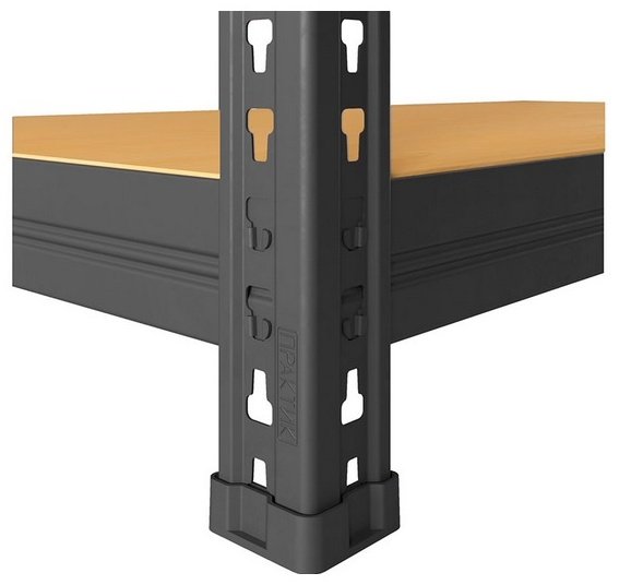 Стеллаж Промет 180KD ДВП, металл, 120x40x180.3, бежевый