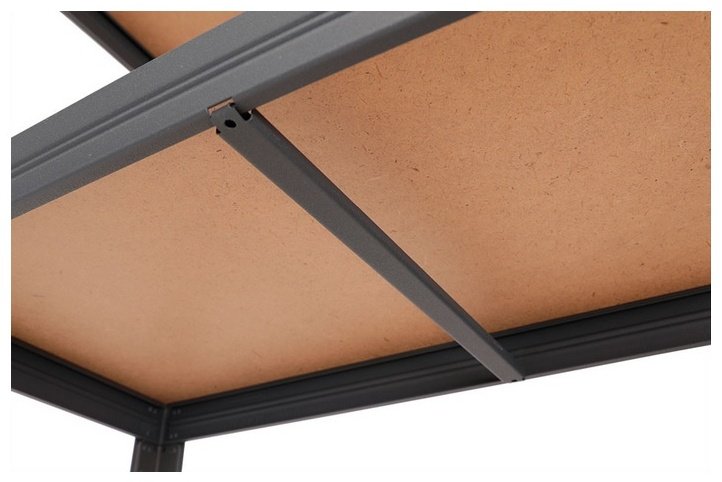 Стеллаж Промет 180KD ДВП, металл, 120x40x180.3, бежевый