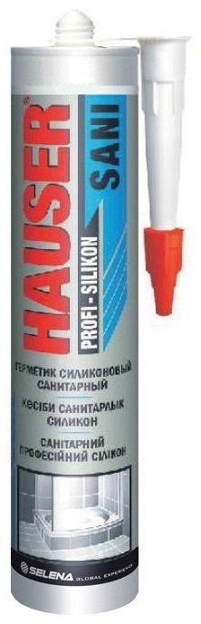 Герметик HAUSER Sani, цвет прозрачный 260 мл