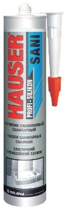 Герметик HAUSER Sani, цвет прозрачный 260 мл купить,NaN