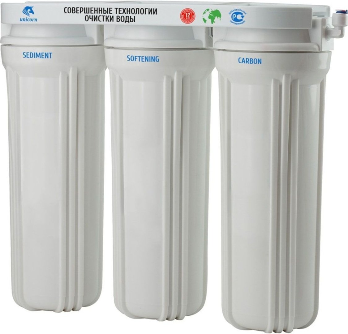 Unicorn 1/2'' трехступ. хол. вода 10"