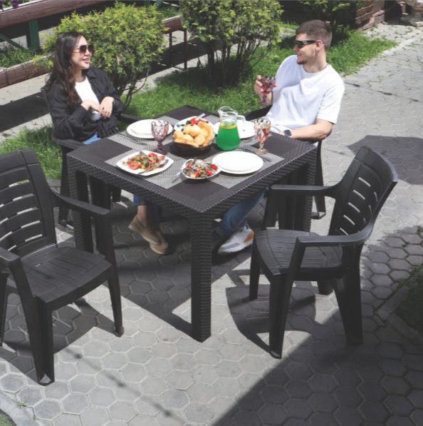 Стул Без бренда 40-615-1 89х58х61см коричневый купить,NaN