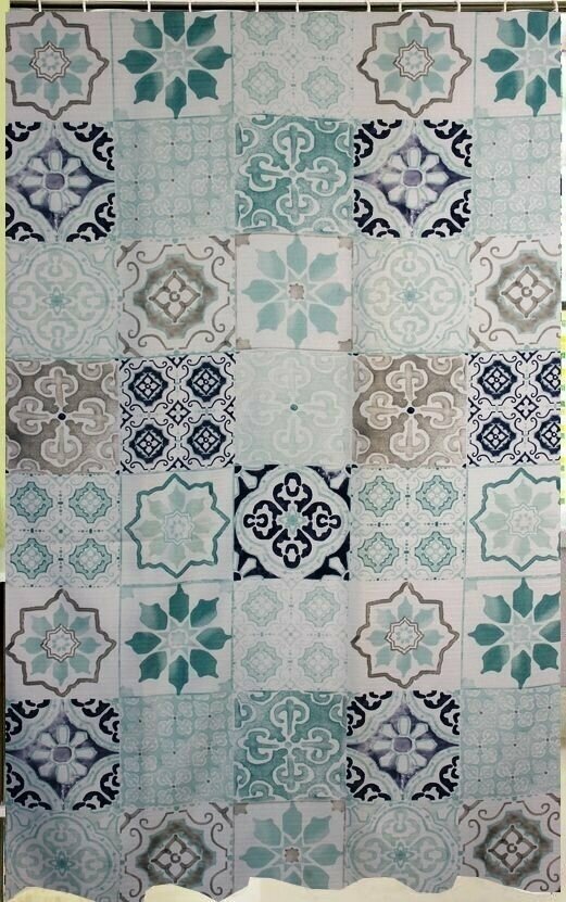 Штора K0000094436 170x180 голубой, ткань