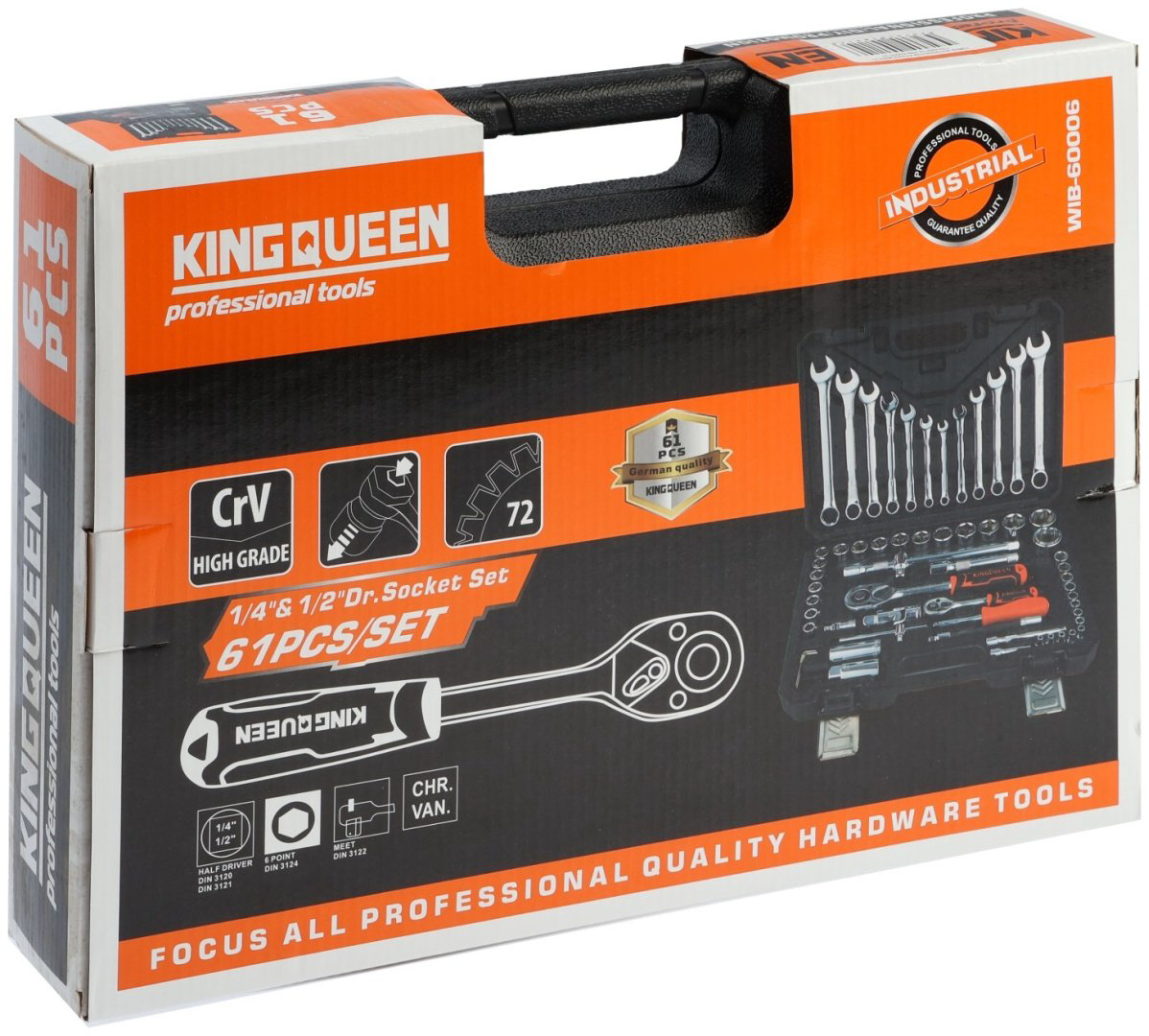 Набор инструментов и оснастки универсальный 61 в 1 KINGQUEEN 10354154 купить,NaN