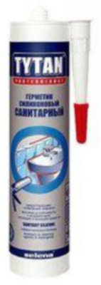 Герметик TYTAN Санитарный силиконовый, цвет белый 280 мл