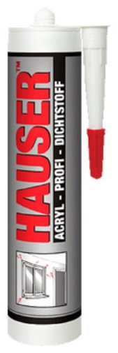 Герметик HAUSER Acryl, цвет белый 260 мл купить,NaN