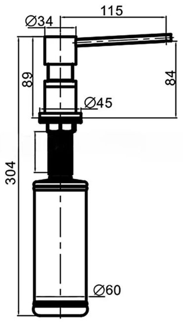 Дозатор для жидкого мыла KABINKA.KZ G402-5