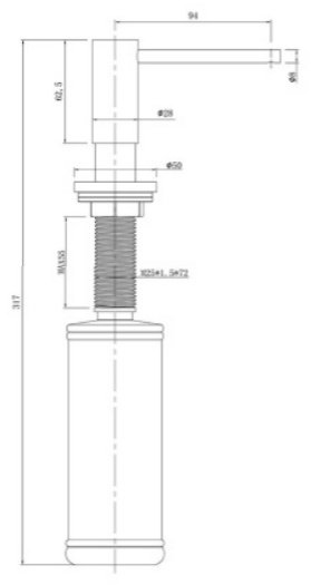 Диспенсер для жидкого мыла Raglo R720.02.09 купить,NaN