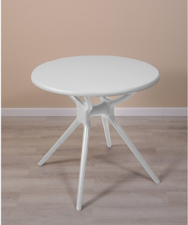 Журнальный столик KABINKA.KZ HPL , 90x90x72 см, белый купить,NaN
