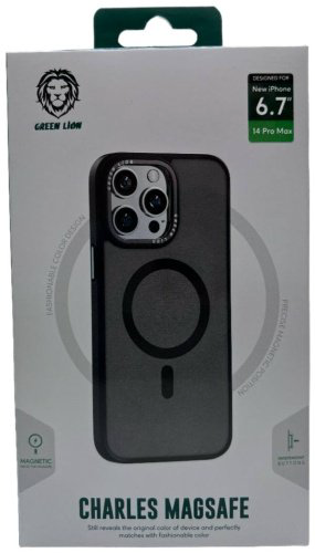 Чехол Green Lion для Apple iPhone 14 Pro Max темно-прозрачный купить,570