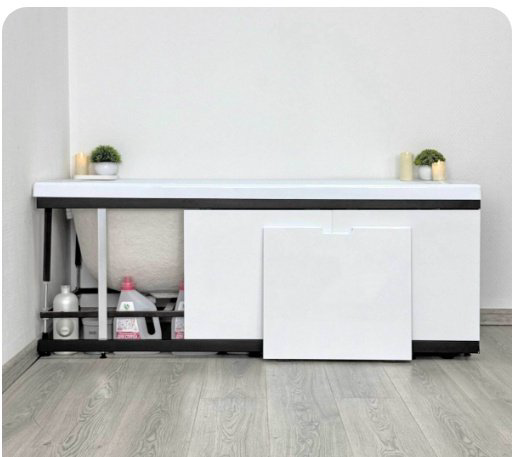 Экран под ванну Alavann Rita Black 170x62 см на ножках купить,NaN