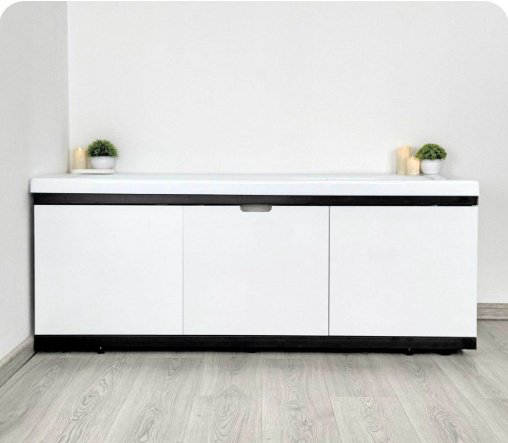 Экран под ванну Alavann Rita Black 170x62 см на ножках купить,116876