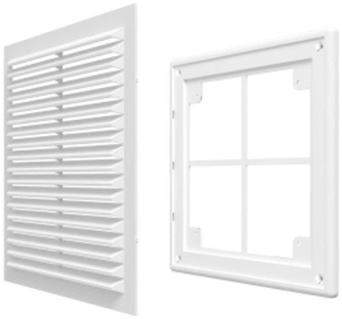 Решетка вентиляционная Эра 150х150х16 мм, пластик