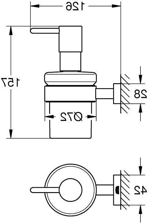 Диспенсер для жидкого мыла Grohe Cube 40756001