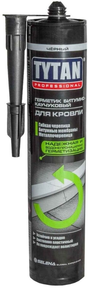 Герметик TITAN для кровли, цвет черный 310 мл