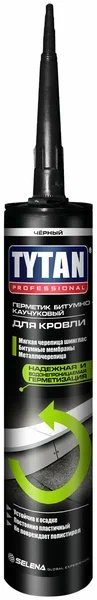 Герметик TITAN для кровли, цвет черный 310 мл