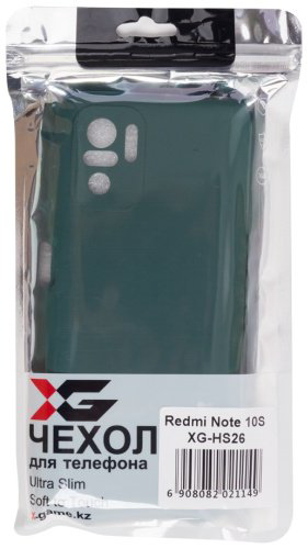 Чехол X-Game XG-HS26 для Redmi Note 10S темно-зеленый купить,NaN