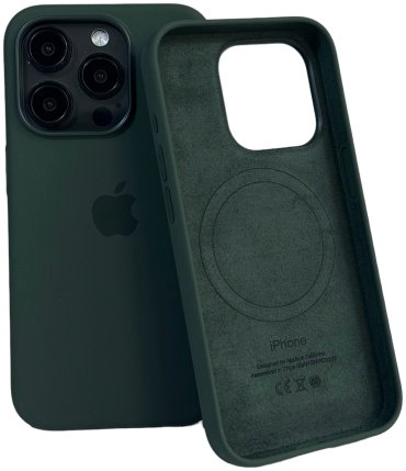 Чехол Для Apple iPhone 15 Pro Max темно-зеленый купить,7070