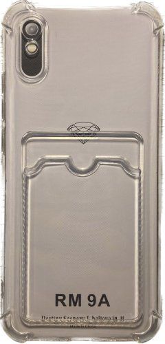 Чехол G-Case для Xiaomi Redmi 9a темно-прозрачный купить,360