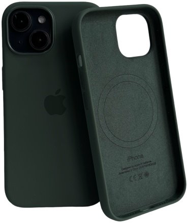 Чехол Для Apple iPhone 15 темно-зеленый купить,4499