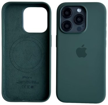 Чехол Для Apple iPhone 15 Pro Max темно-зеленый купить,8018