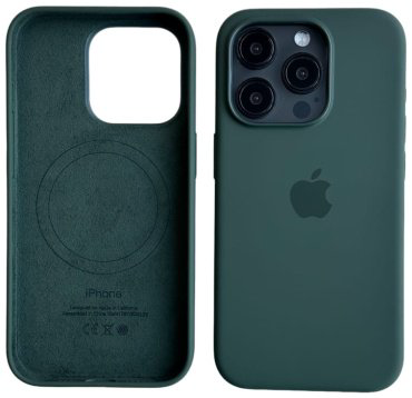 Чехол Для Apple iPhone 15 Pro Max темно-зеленый купить,8018