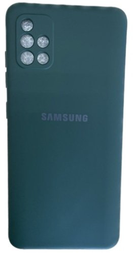 Чехол Для Samsung Galaxy A51 темно-зеленый купить,646