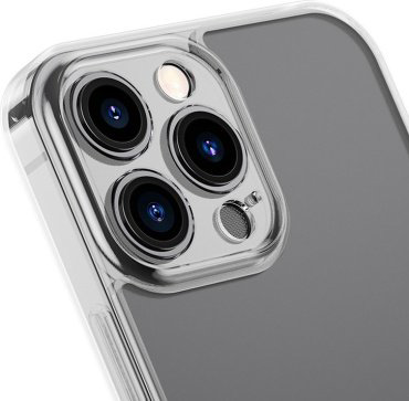 Чехол Baseus Frosted Glass для iPhone 13 Pro Max темно-прозрачный купить,NaN