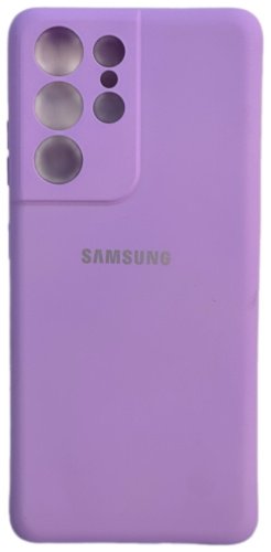 Чехол Для Samsung Galaxy S21 Ultra сиреневый