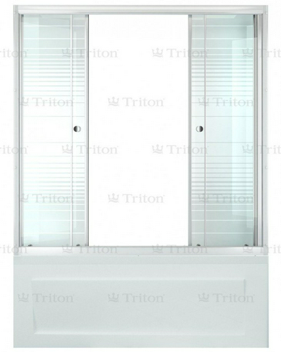 Душевая шторка Triton Аква раздвижная, универсальная