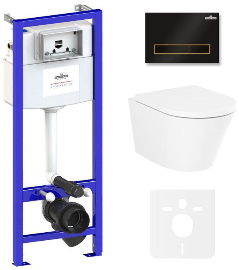 Унитаз Lavinia Boho 75110146 с инсталляцией белый