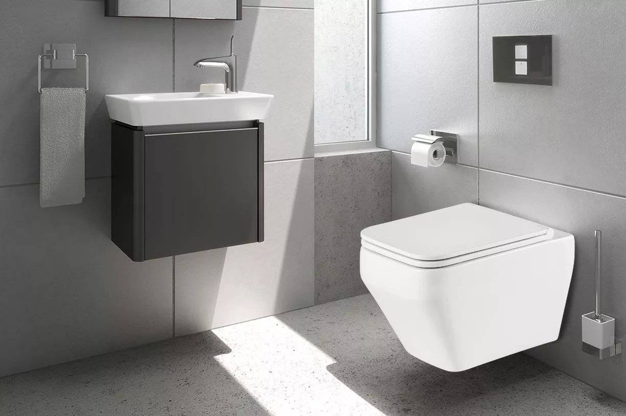 Унитаз WeltWasser Hofbach 041 GL-WT с инсталляцией белый купить,NaN