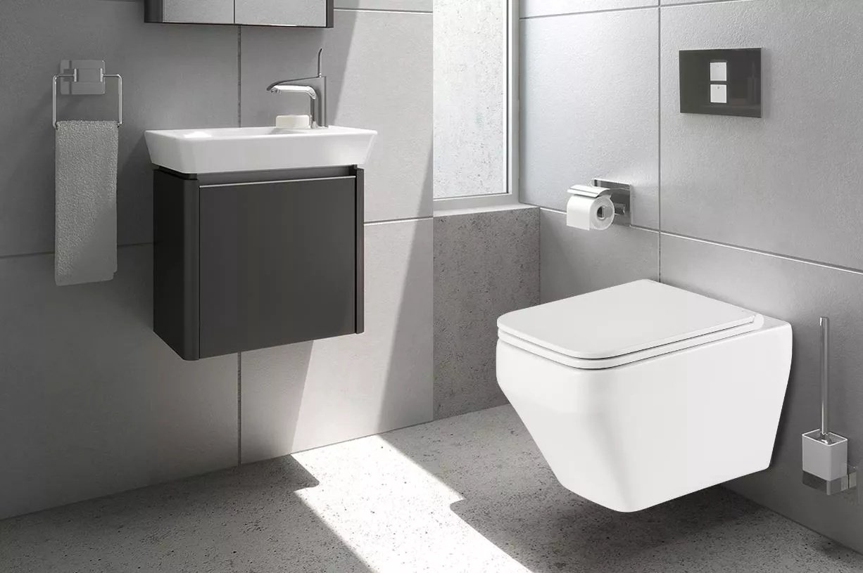 Унитаз WeltWasser Hofbach 041 GL-WT с инсталляцией белый купить,NaN