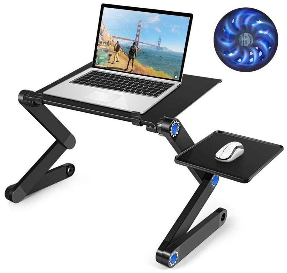 Столик для ноутбука Laptop Table металл 49x27x50 см