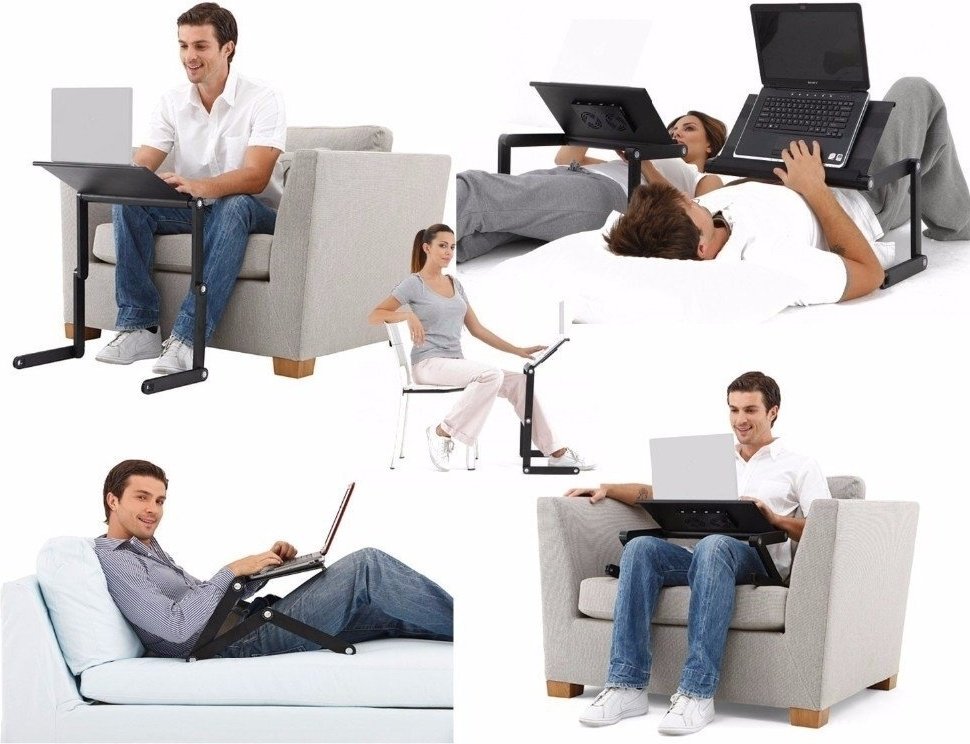 Столик для ноутбука Laptop Table металл 49x27x50 см купить,0