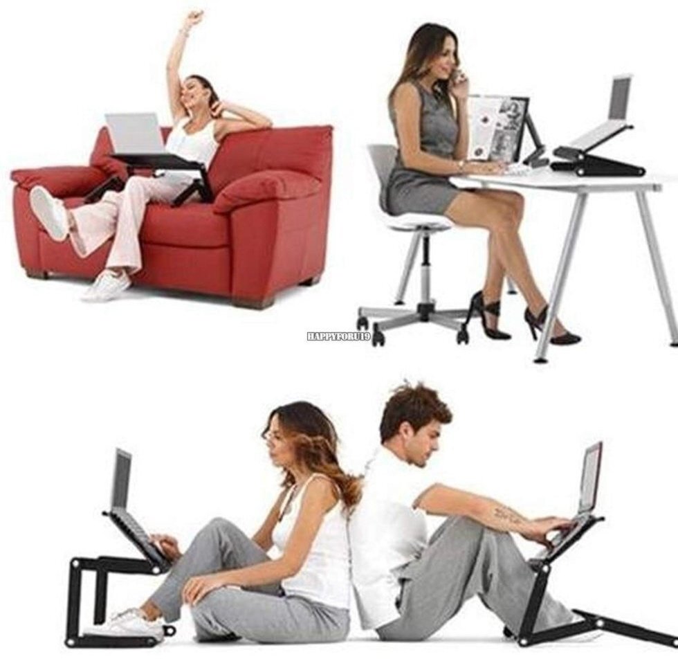 Столик для ноутбука Laptop Table металл 49x27x50 см купить,0