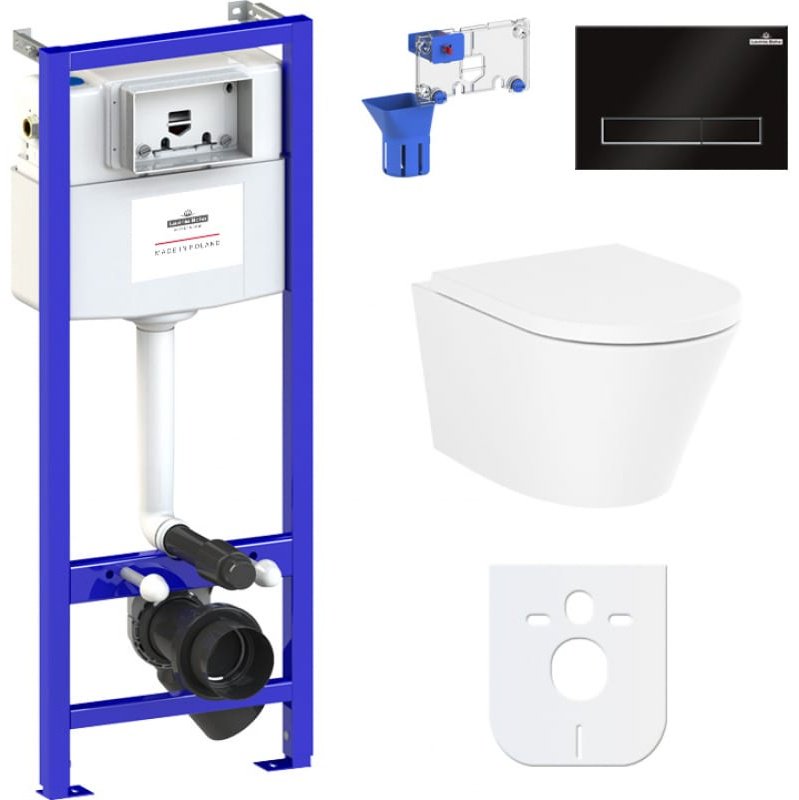 Унитаз Lavinia Boho 87040100 с инсталляцией белый