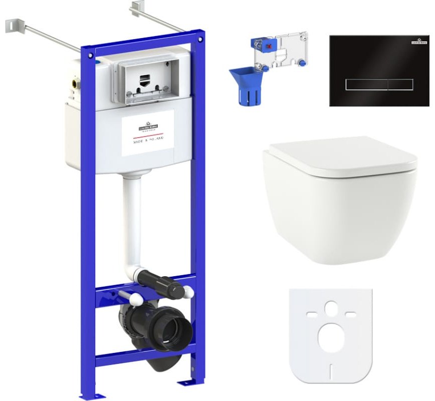 Унитаз Lavinia Boho 87050154 с инсталляцией белый