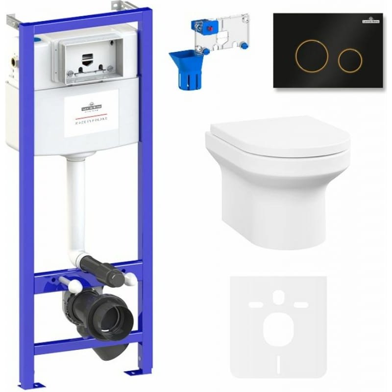 Унитаз Lavinia Boho 87561053 с инсталляцией белый