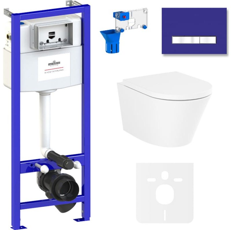 Унитаз Lavinia Boho 75110190 с инсталляцией белый