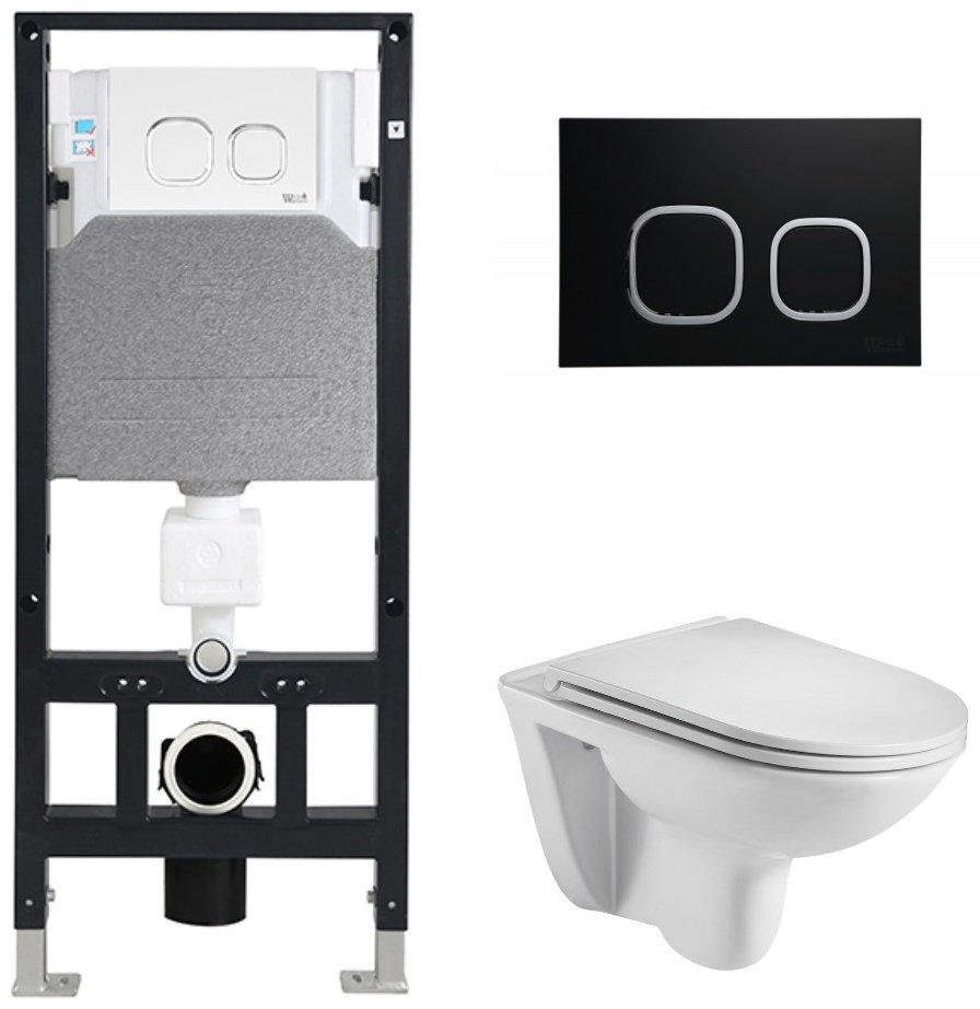 Унитаз WeltWasser Baarbach AB5061 с инсталляцией белый